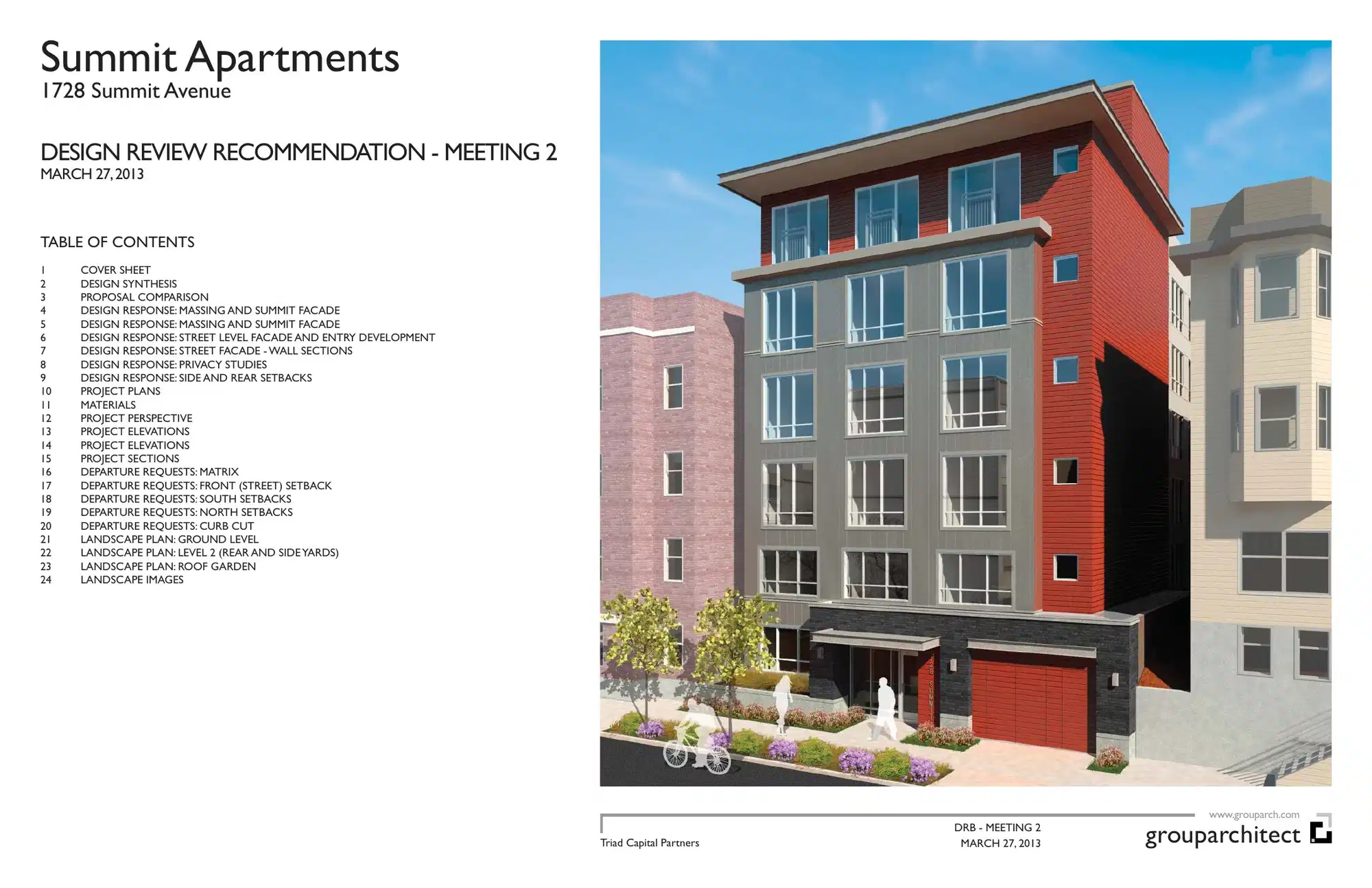 Design review proposal for 1728 Summit Ave