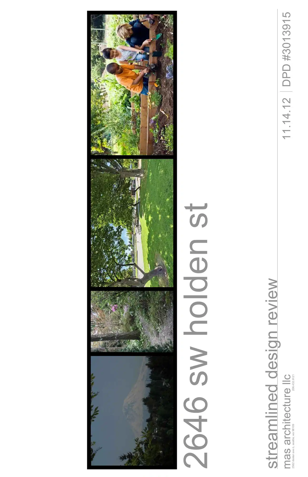 Design review proposal for 2646 SW Holden St