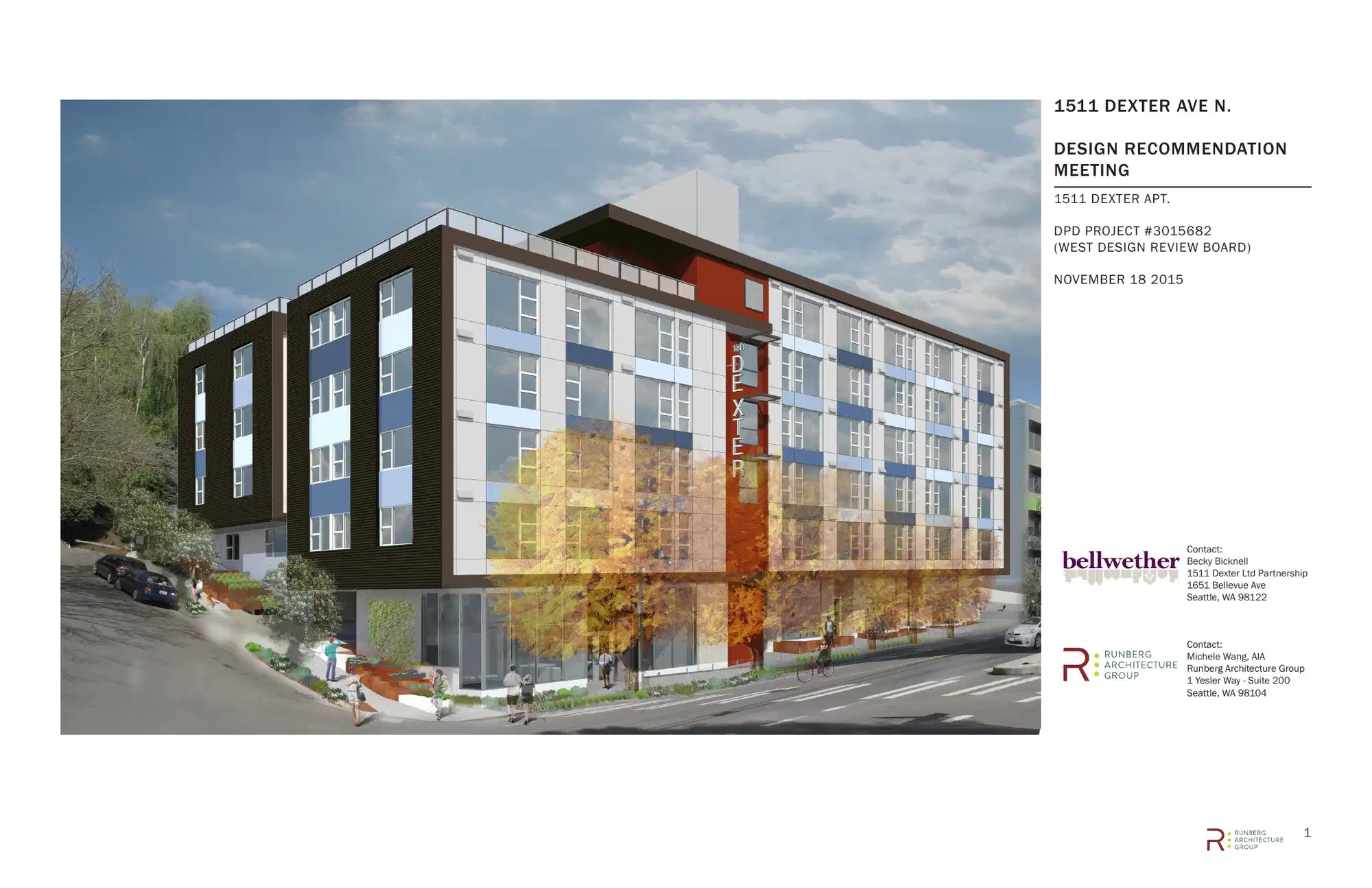 Design review proposal for 1511 Dexter Ave N