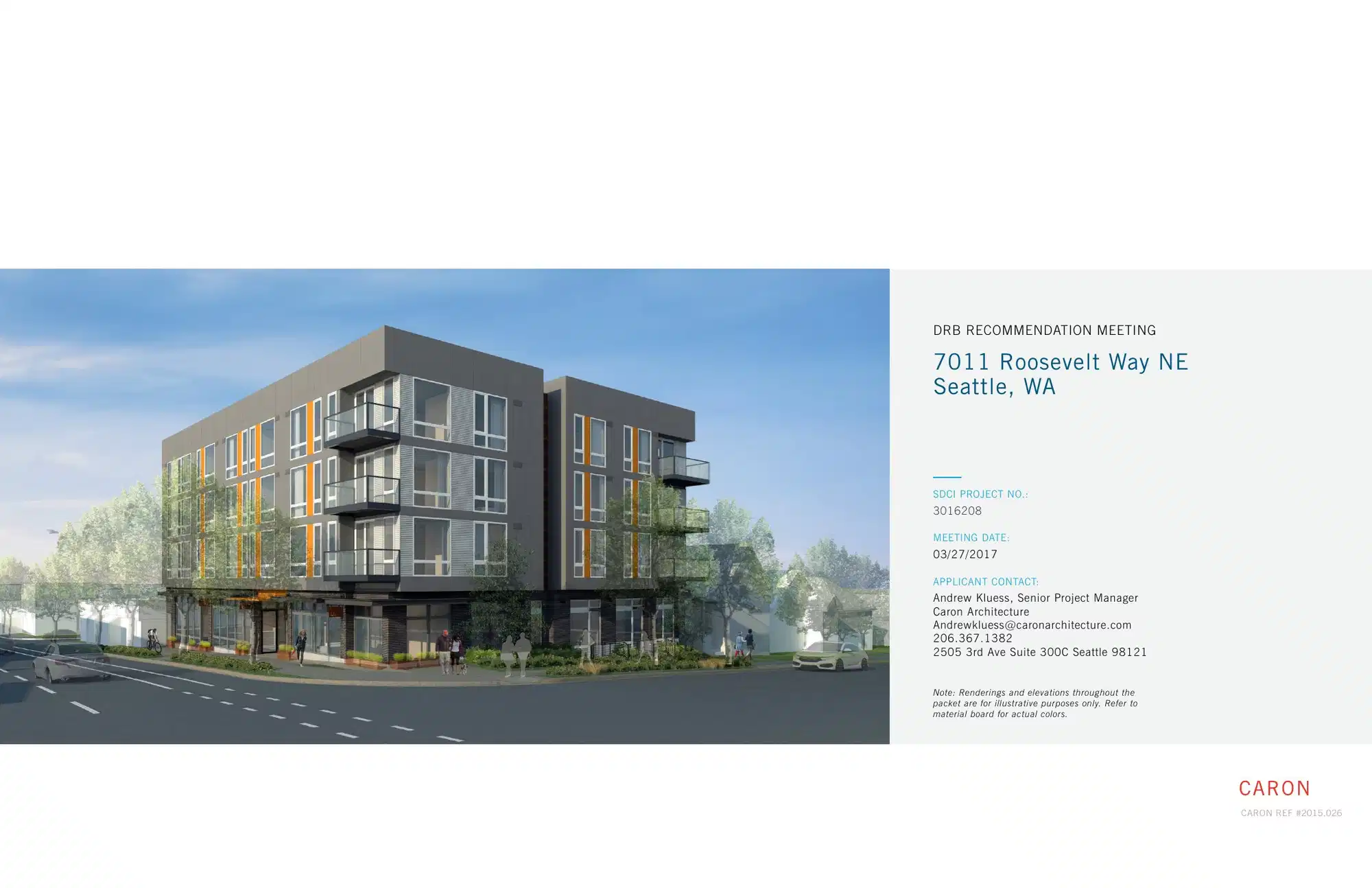 Design review proposal for 7011 Roosevelt Way NE