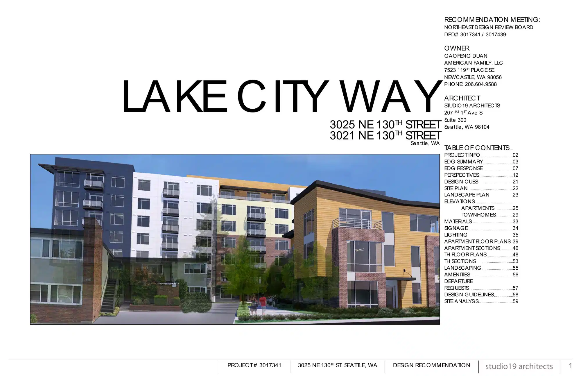 Design review proposal for 3021 NE 130th St