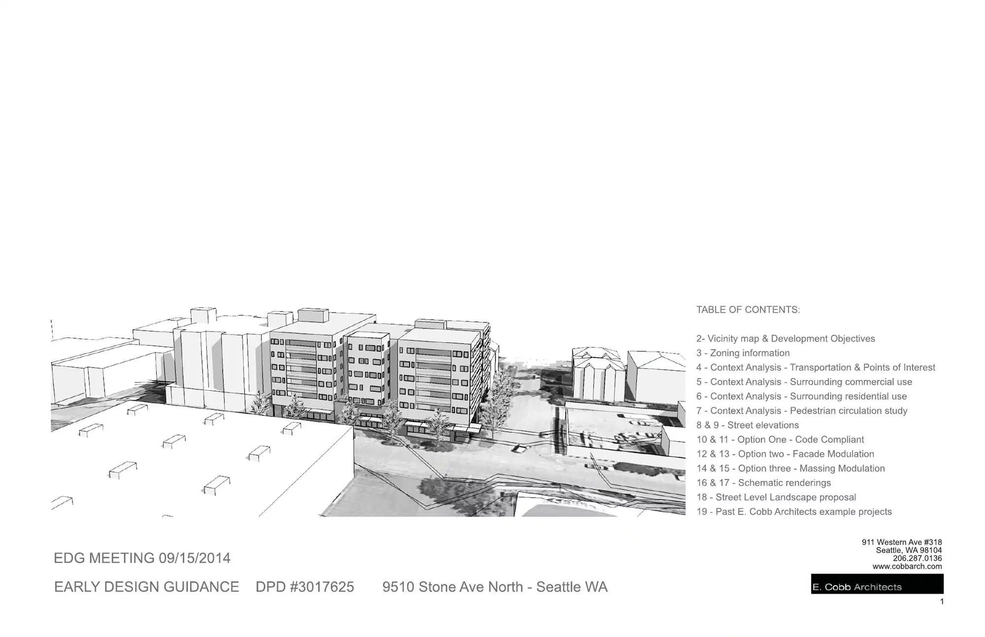 Design review proposal for 9510 Stone Ave N