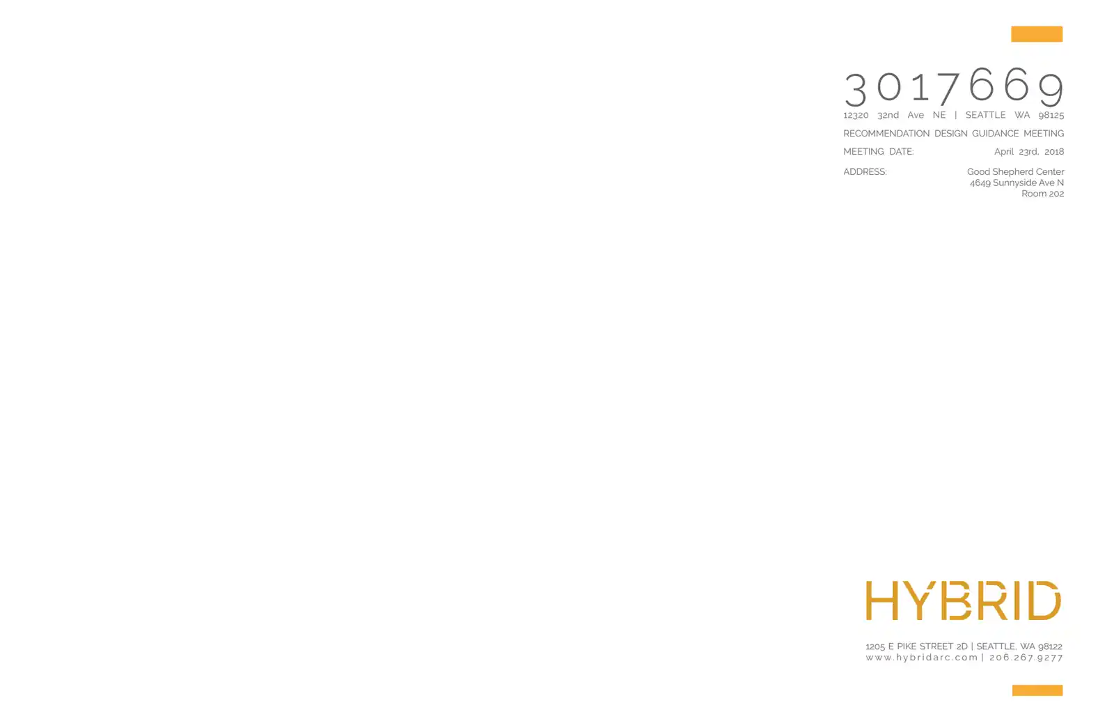 Design review proposal for 12320 32nd Ave NE
