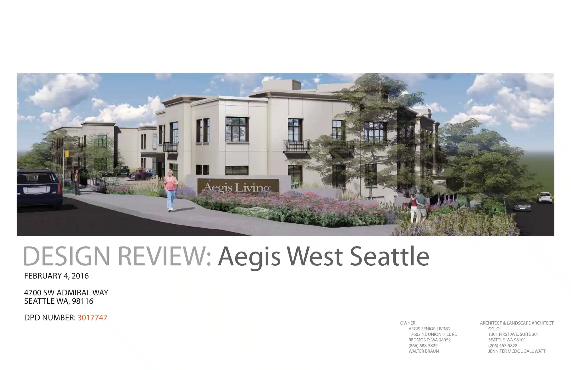 Design review proposal for 4700 SW Admiral Way