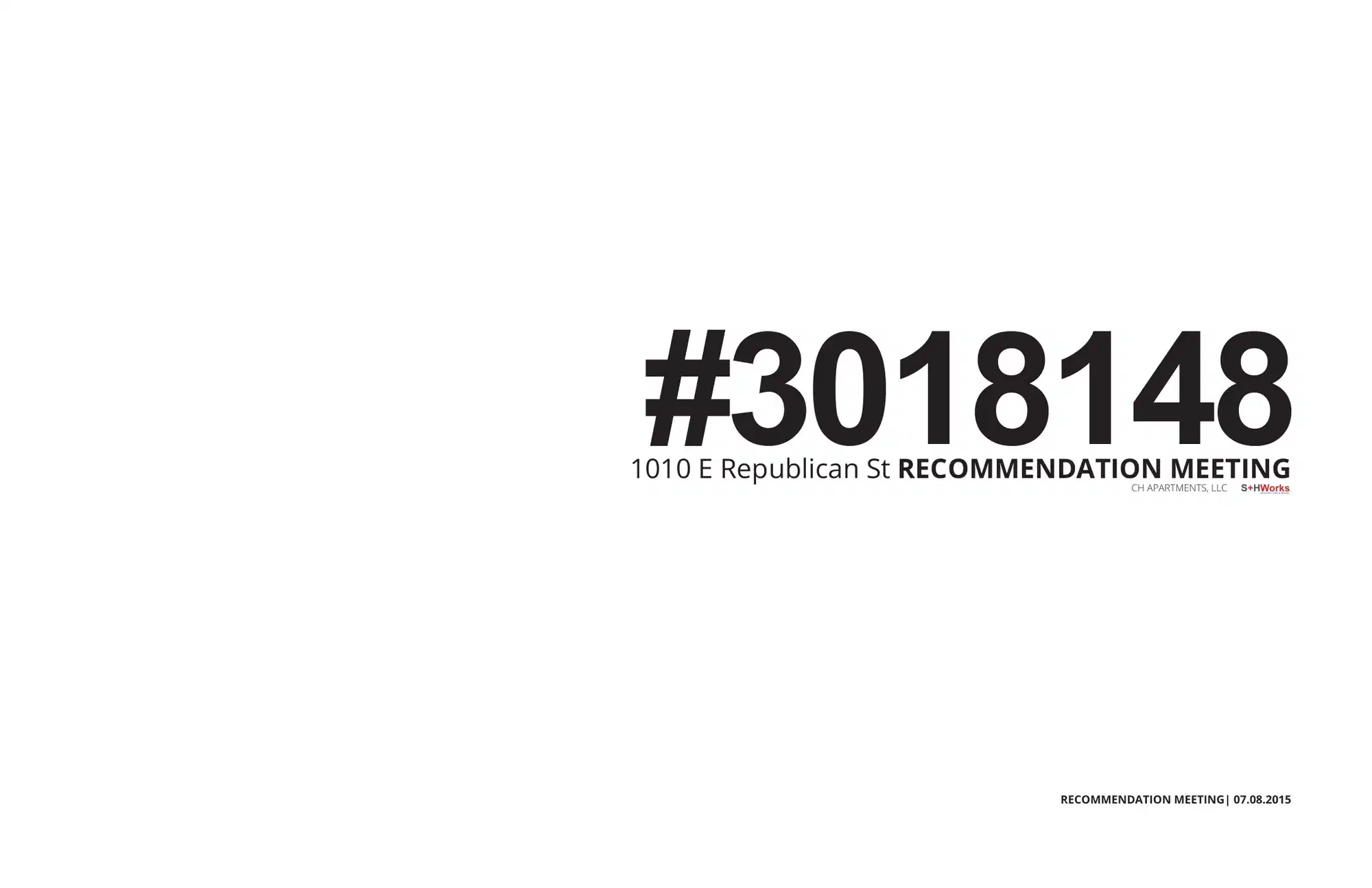 Design review proposal for 1010 E Republican St