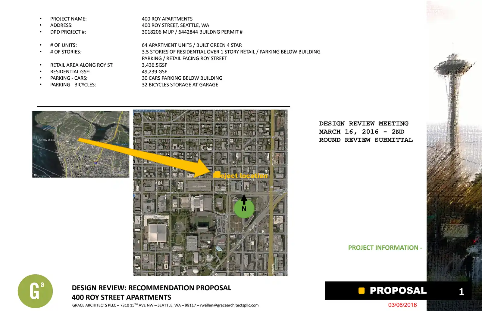 Design review proposal for 400 Roy St