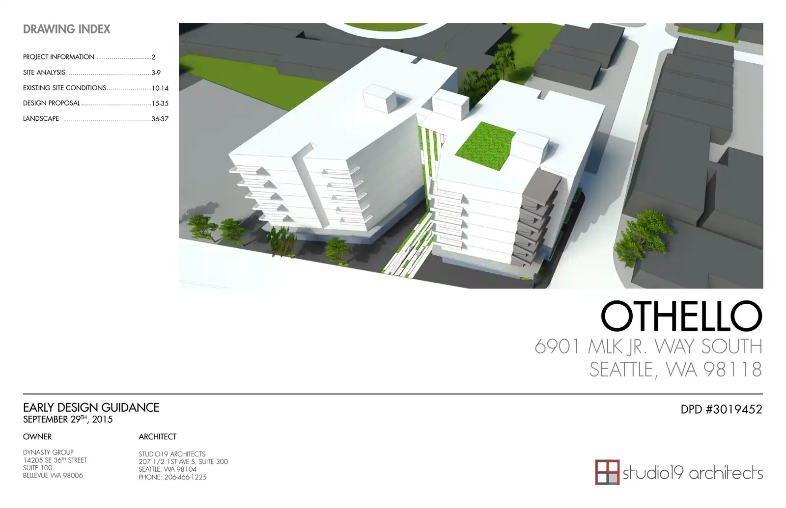 Design review proposal for 6901 M L King Jr Way S