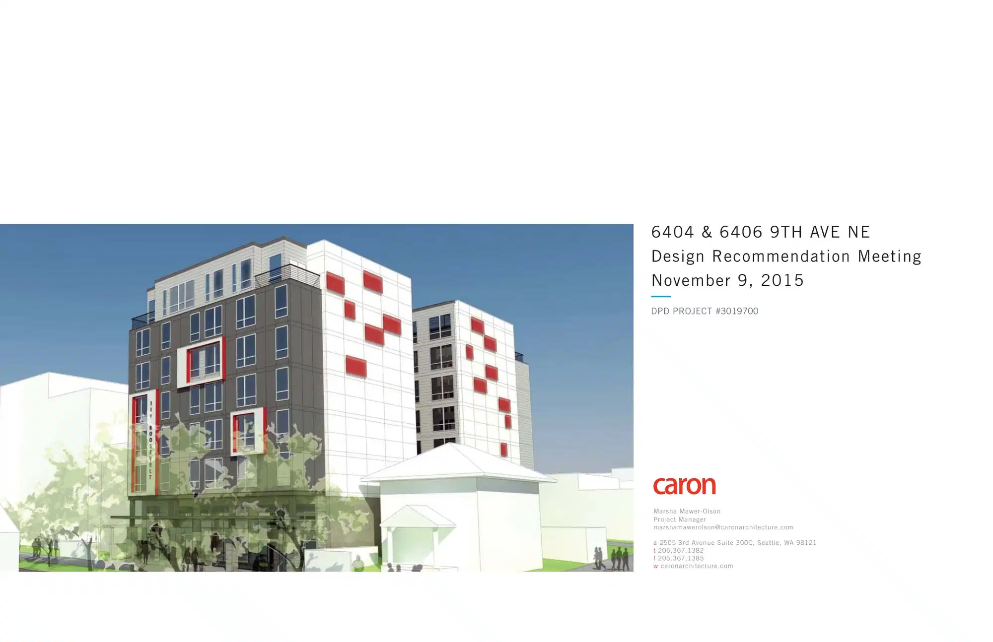 Design review proposal for 6404 9th Ave NE