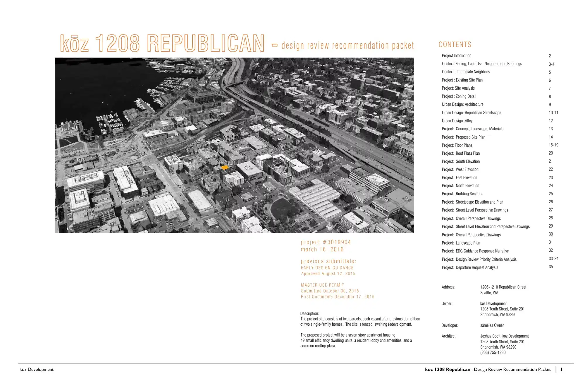 Design review proposal for 1210 Republican St