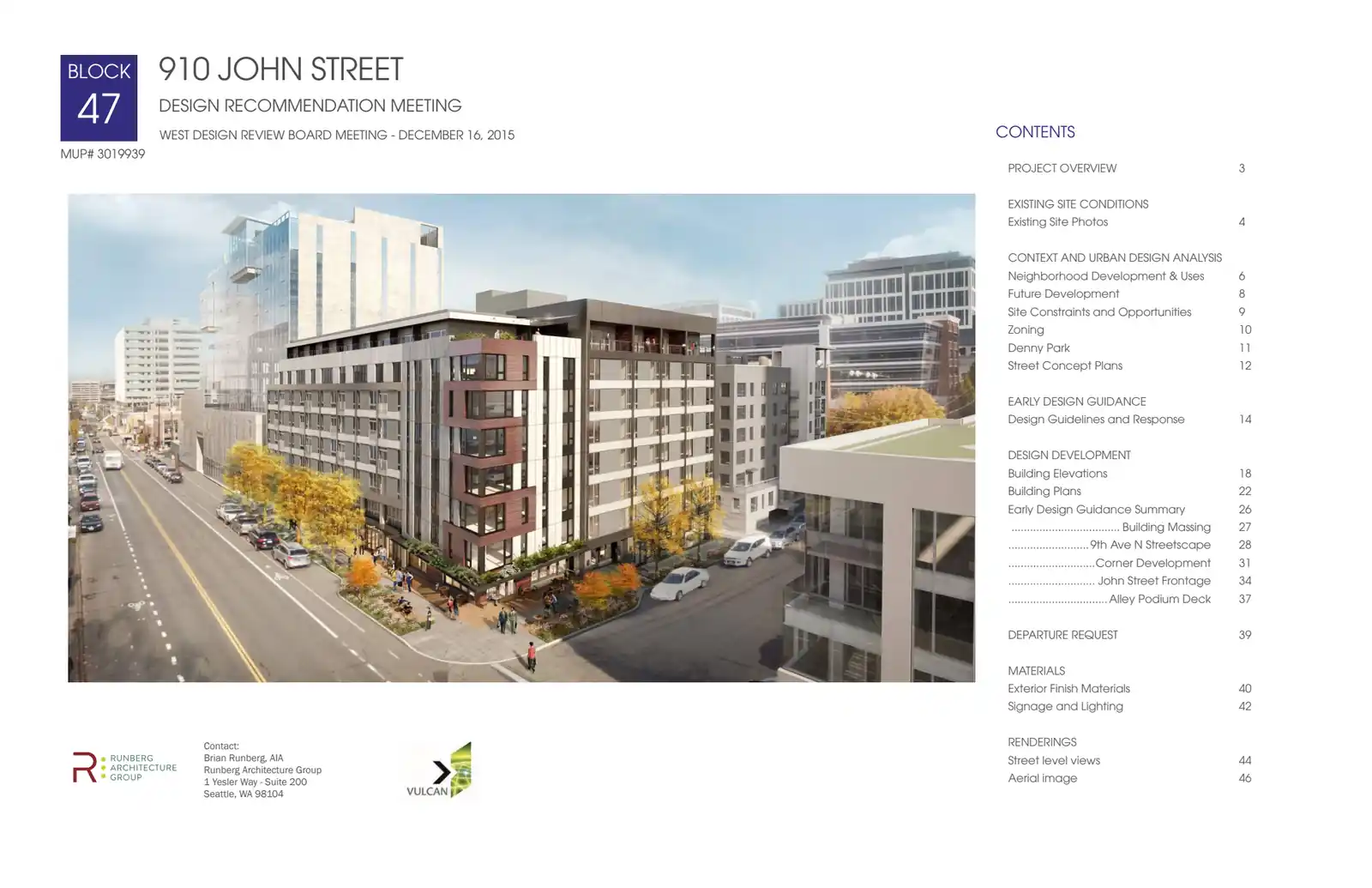 Design review proposal for 910 John St