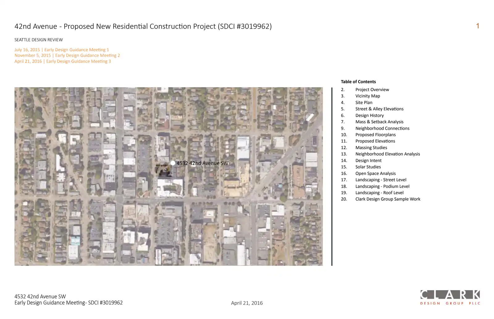 Design review proposal for 4532 42nd Ave SW