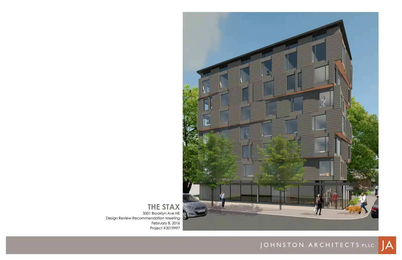 Design review proposal for 5001 Brooklyn Ave NE
