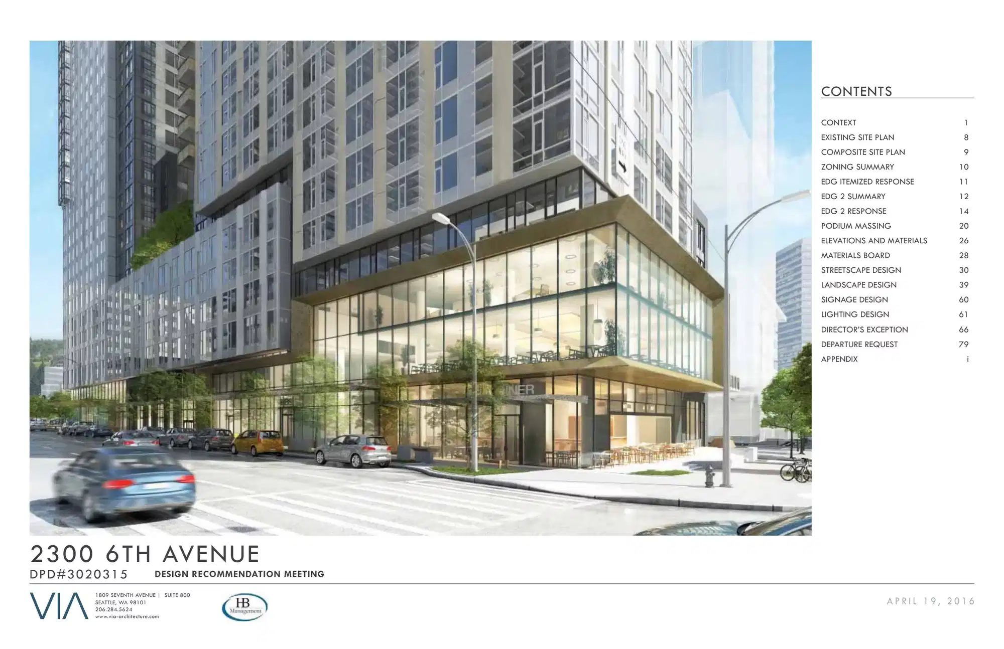Design review proposal for 2300 6th Ave