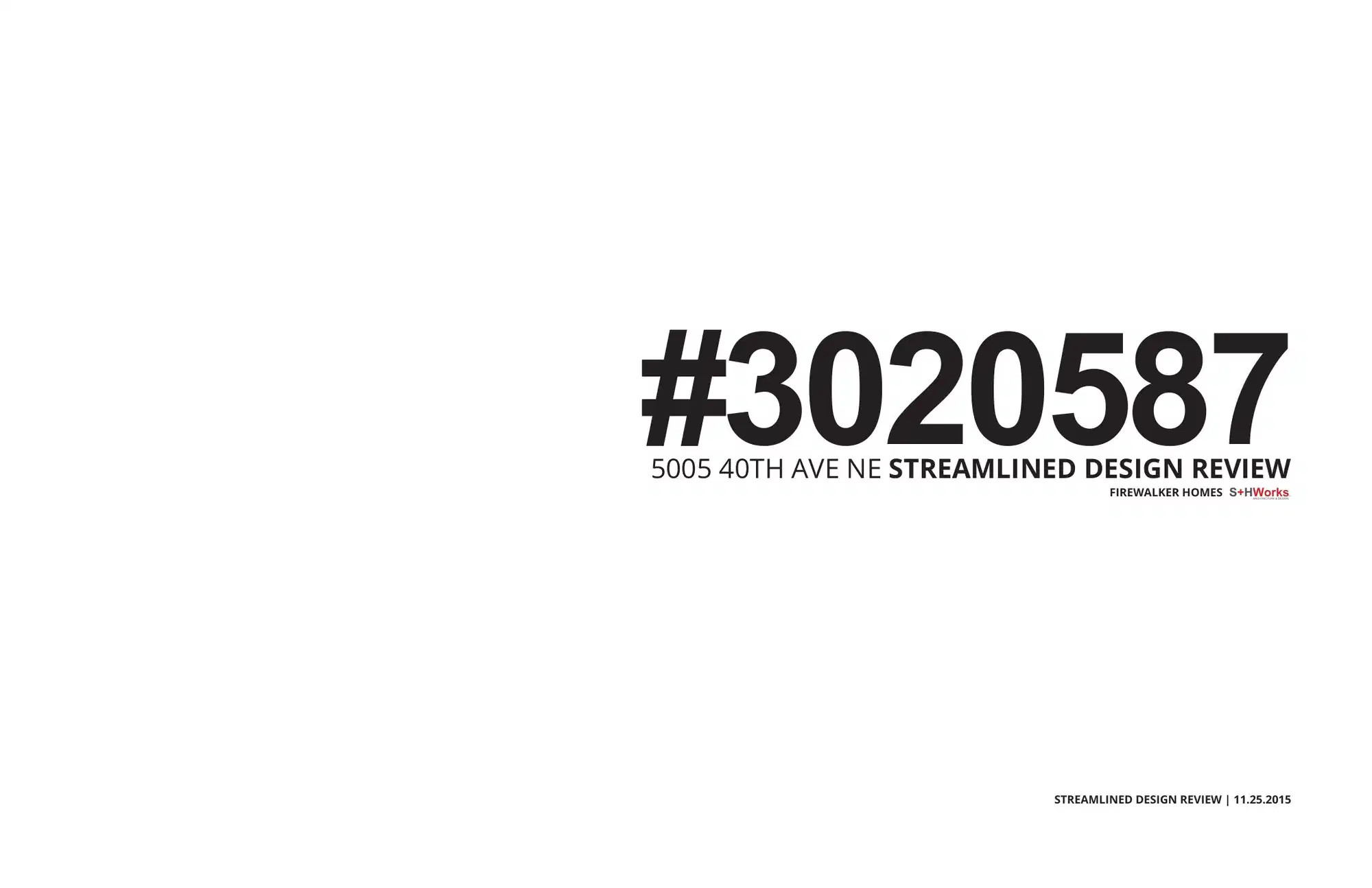 Design review proposal for 5011 40th Ave NE