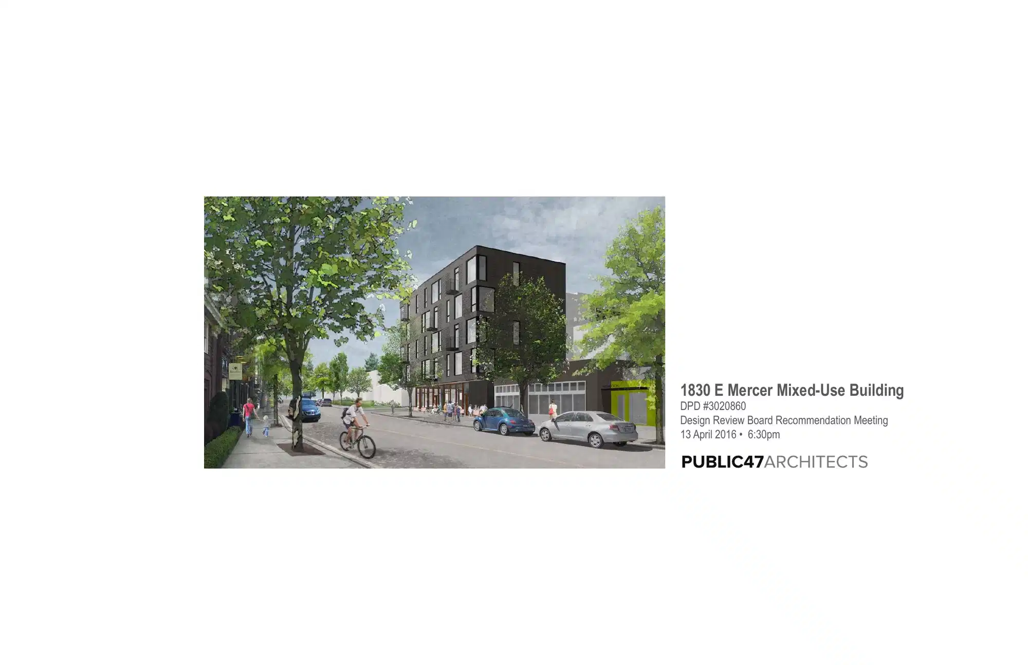 Design review proposal for 1830 E Mercer St