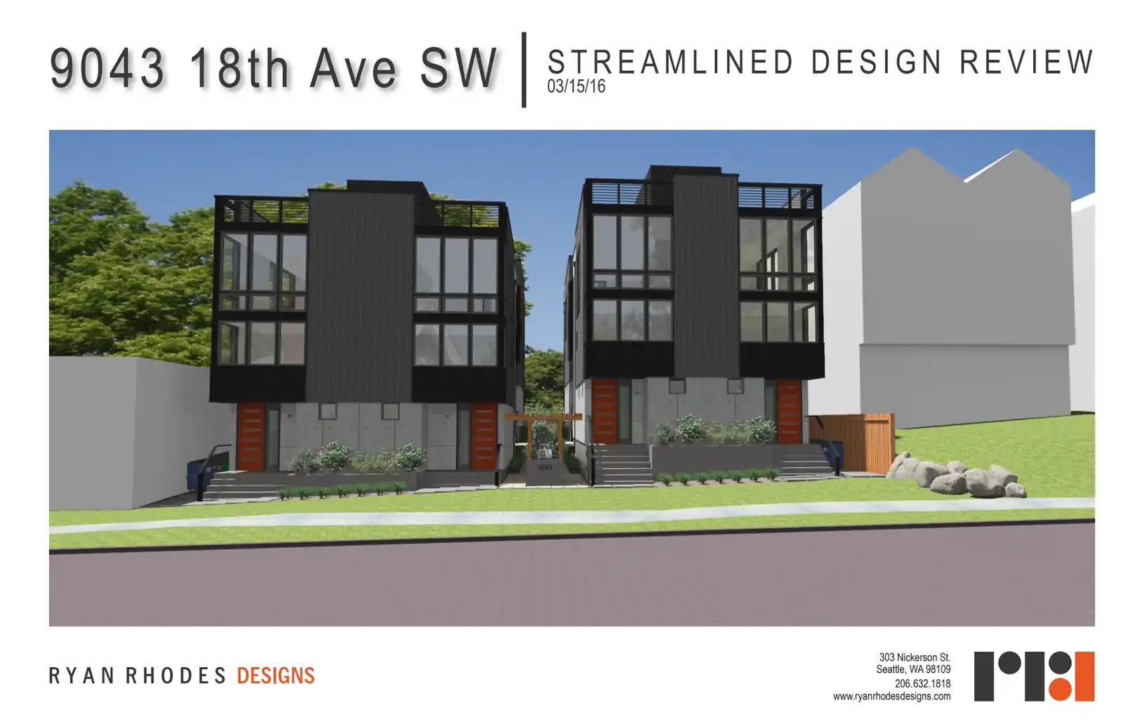 Design review proposal for 9043 18th Ave SW