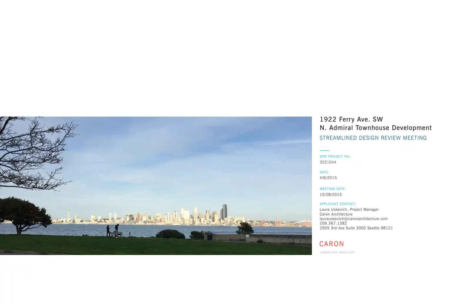 Design review proposal for 1922 Ferry Ave SW