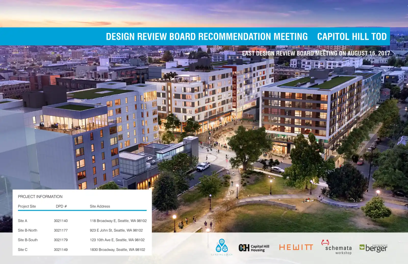 Design review proposal for 1830 Broadway