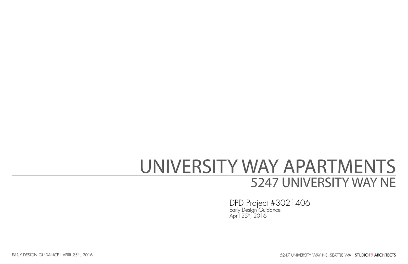 Design review proposal for 5247 University Way NE