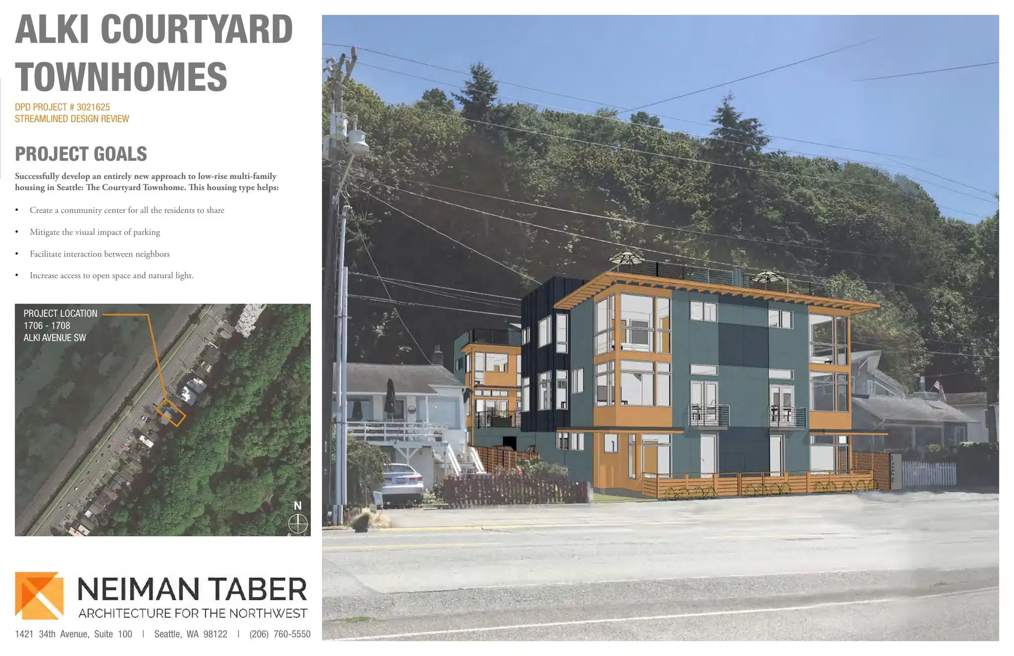 Design review proposal for 1706 Alki Ave SW