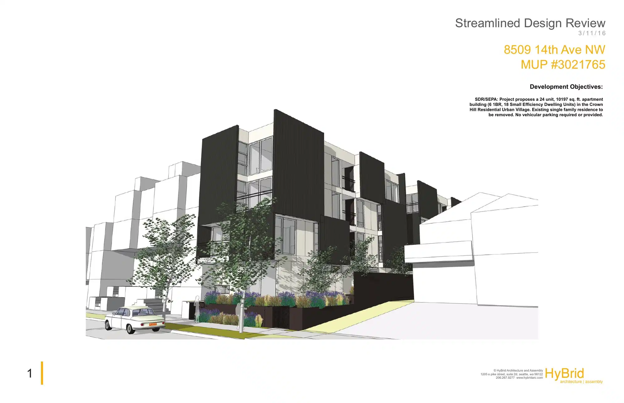 Design review proposal for 8509 14th Ave NW