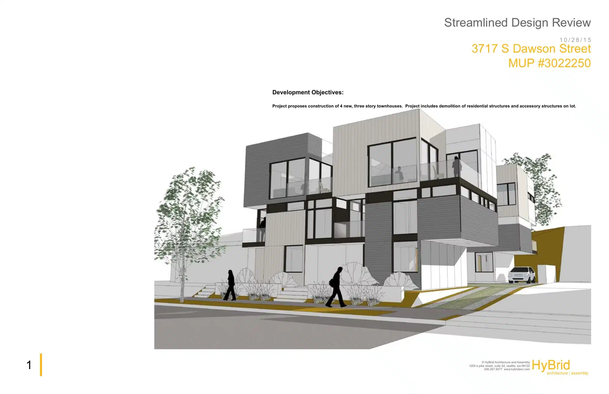 Design review proposal for 3717 S Dawson St