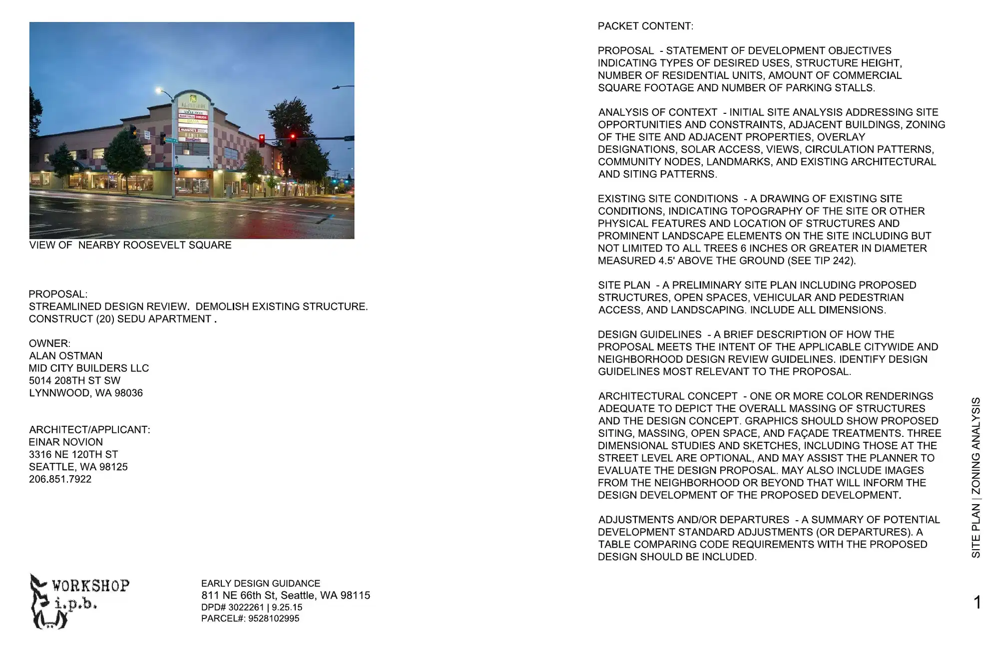 Design review proposal for 811 NE 66th St