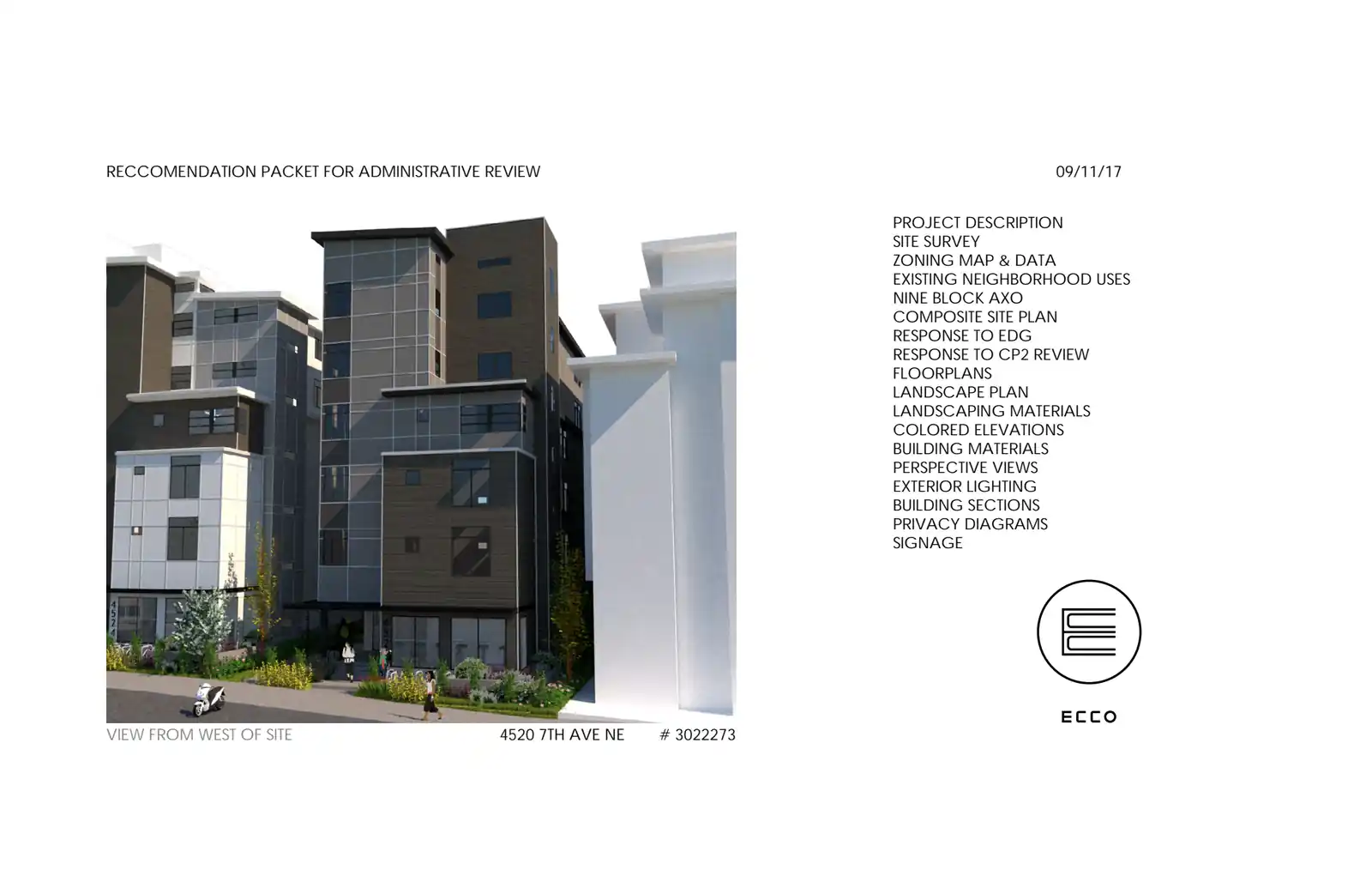 Design review proposal for 4520 7th Ave NE