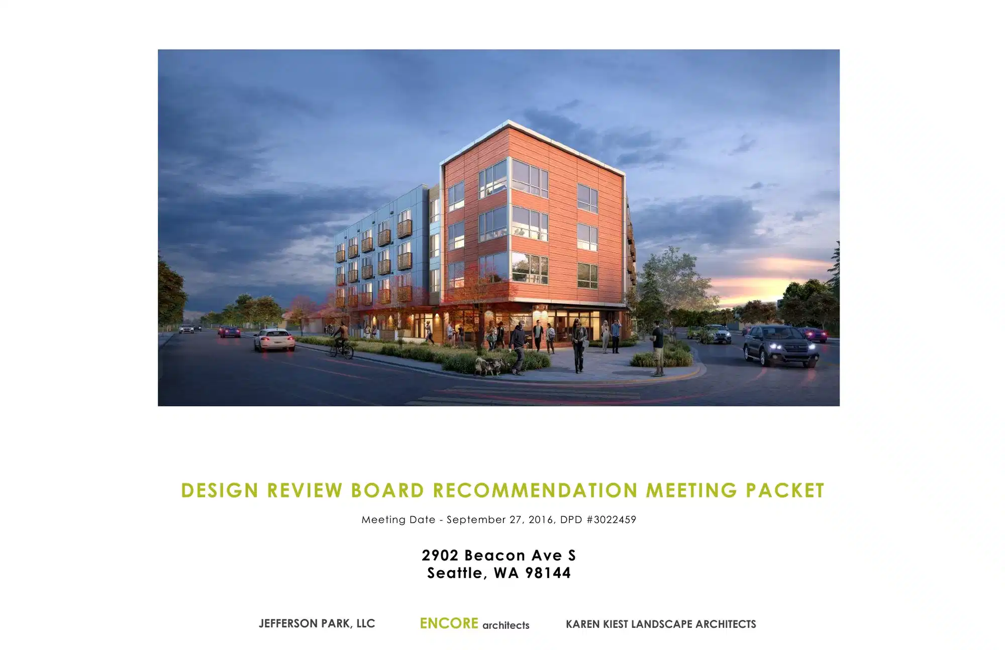 Design review proposal for 2902 Beacon Ave S