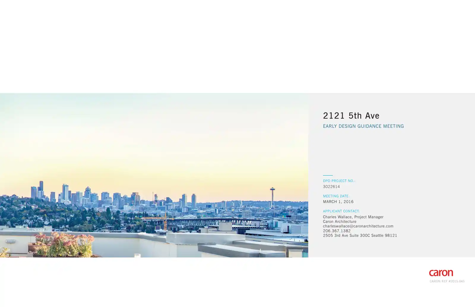 Design review proposal for 2121 5th Ave