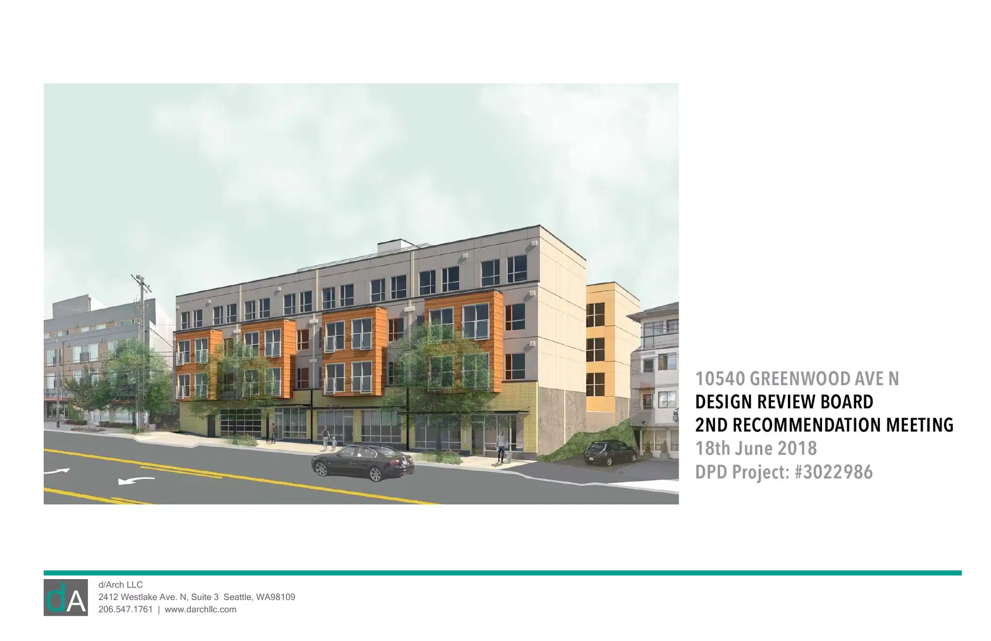 Design review proposal for 10540 Greenwood Ave N