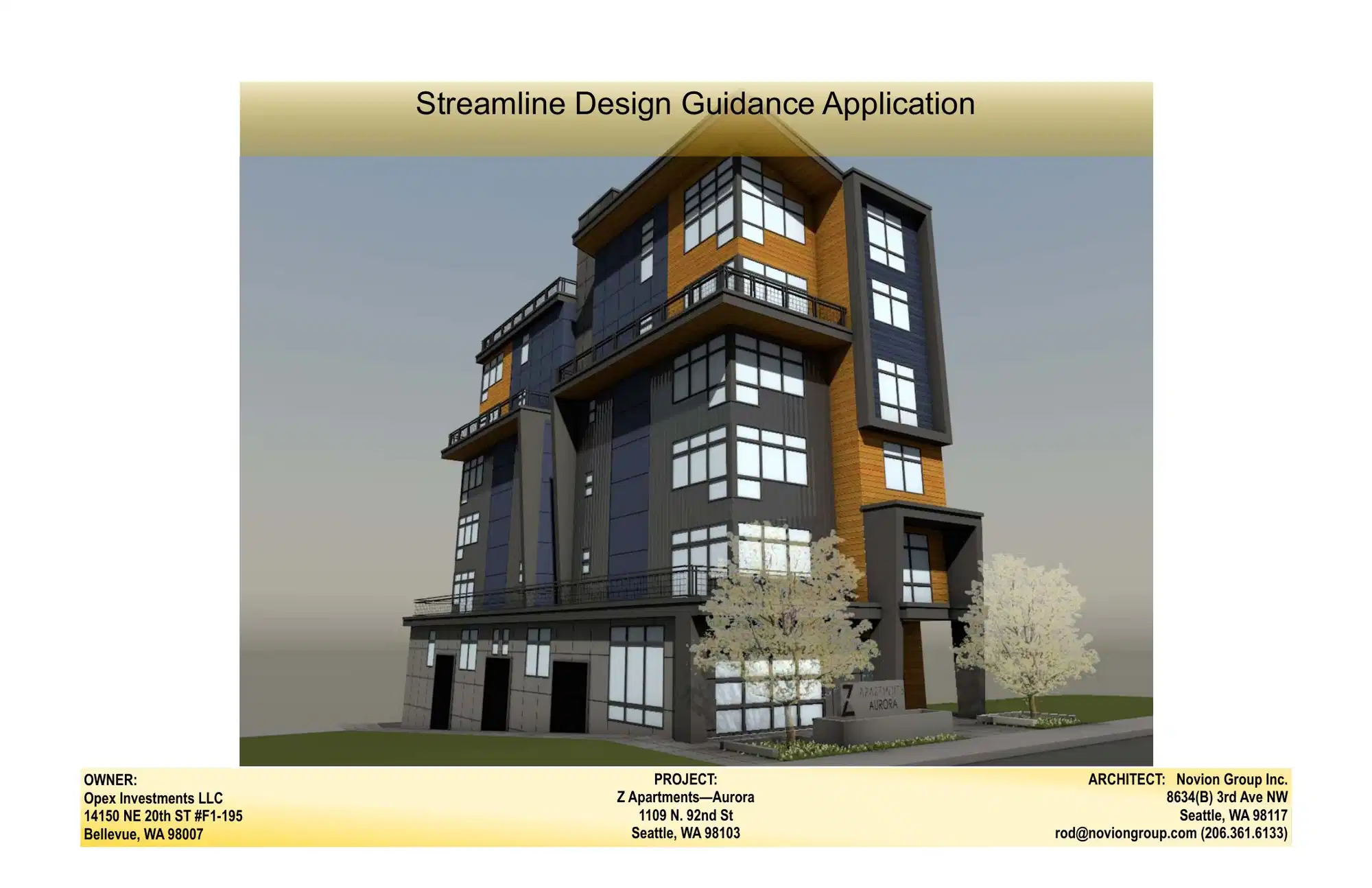 Design review proposal for 1109 N 92nd St