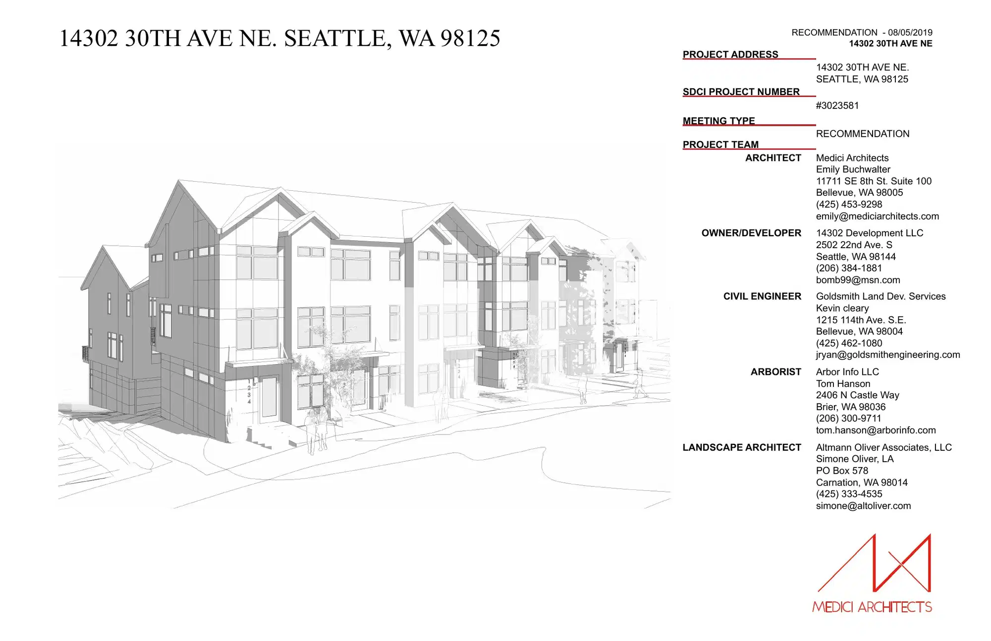Design review proposal for 14302 30th Ave NE