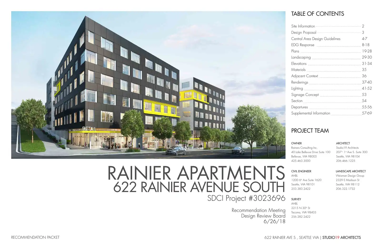 Design review proposal for 622 Rainier Ave S