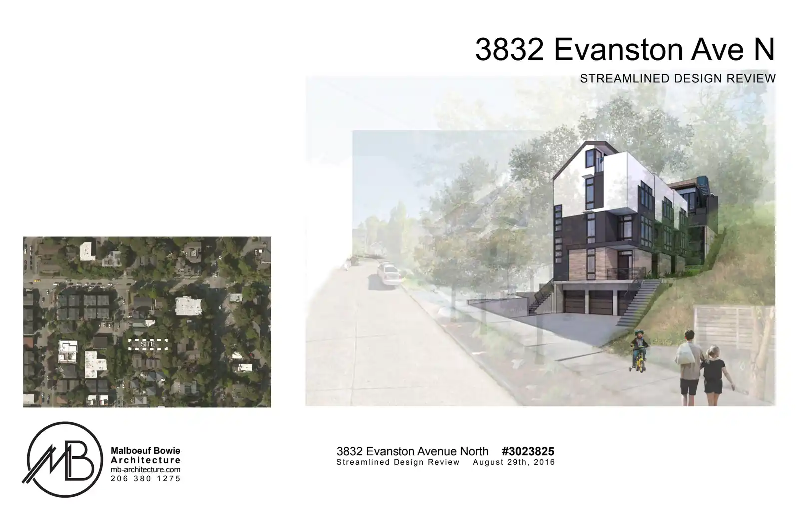 Design review proposal for 3832 Evanston Ave N