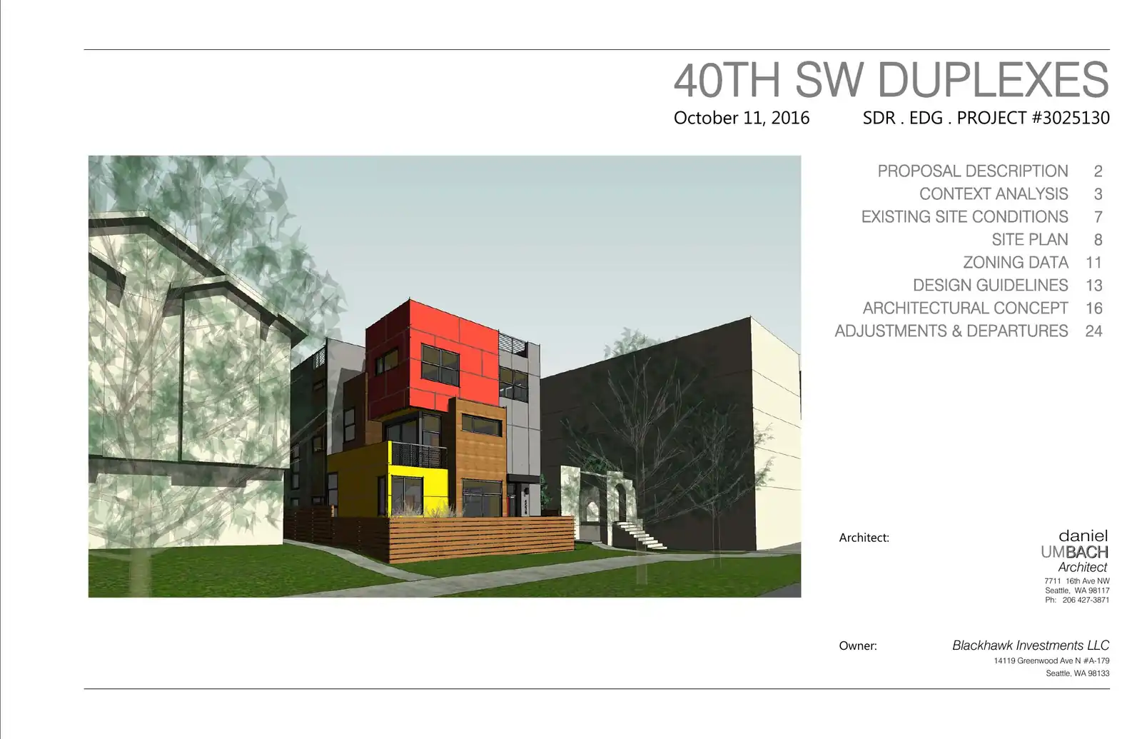Design review proposal for 4534 40th Ave SW