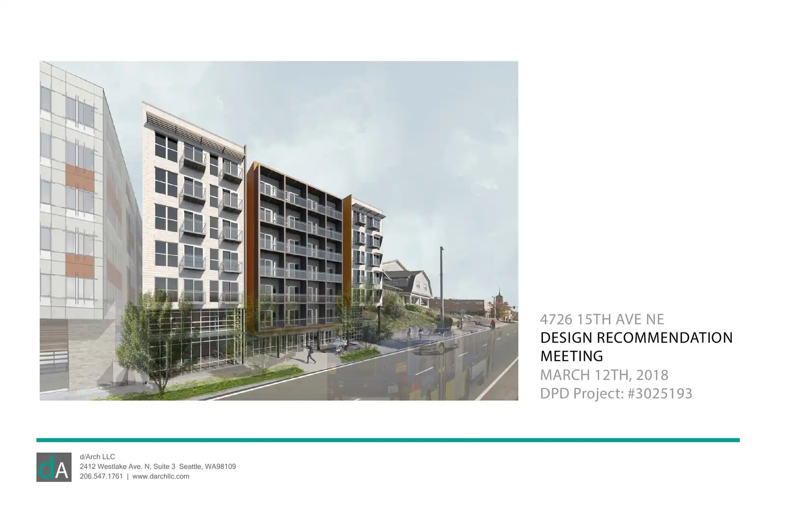 Design review proposal for 4726 15th Ave NE