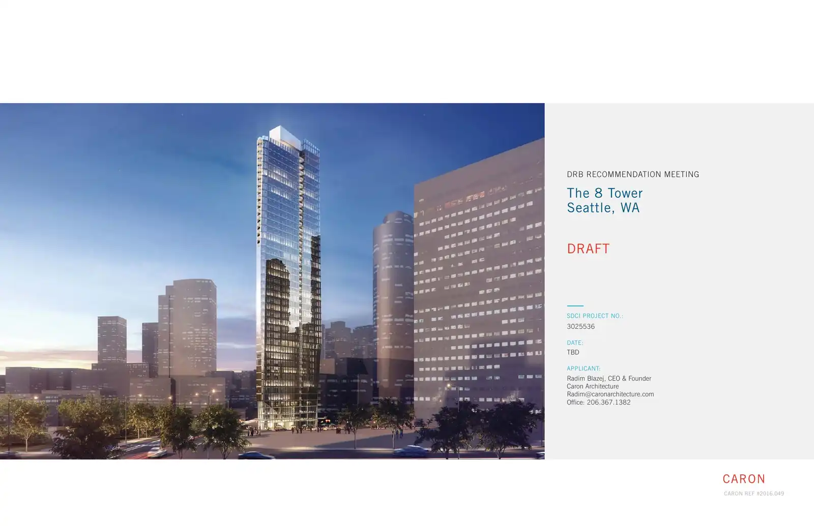 Design review proposal for 2300 8th Ave