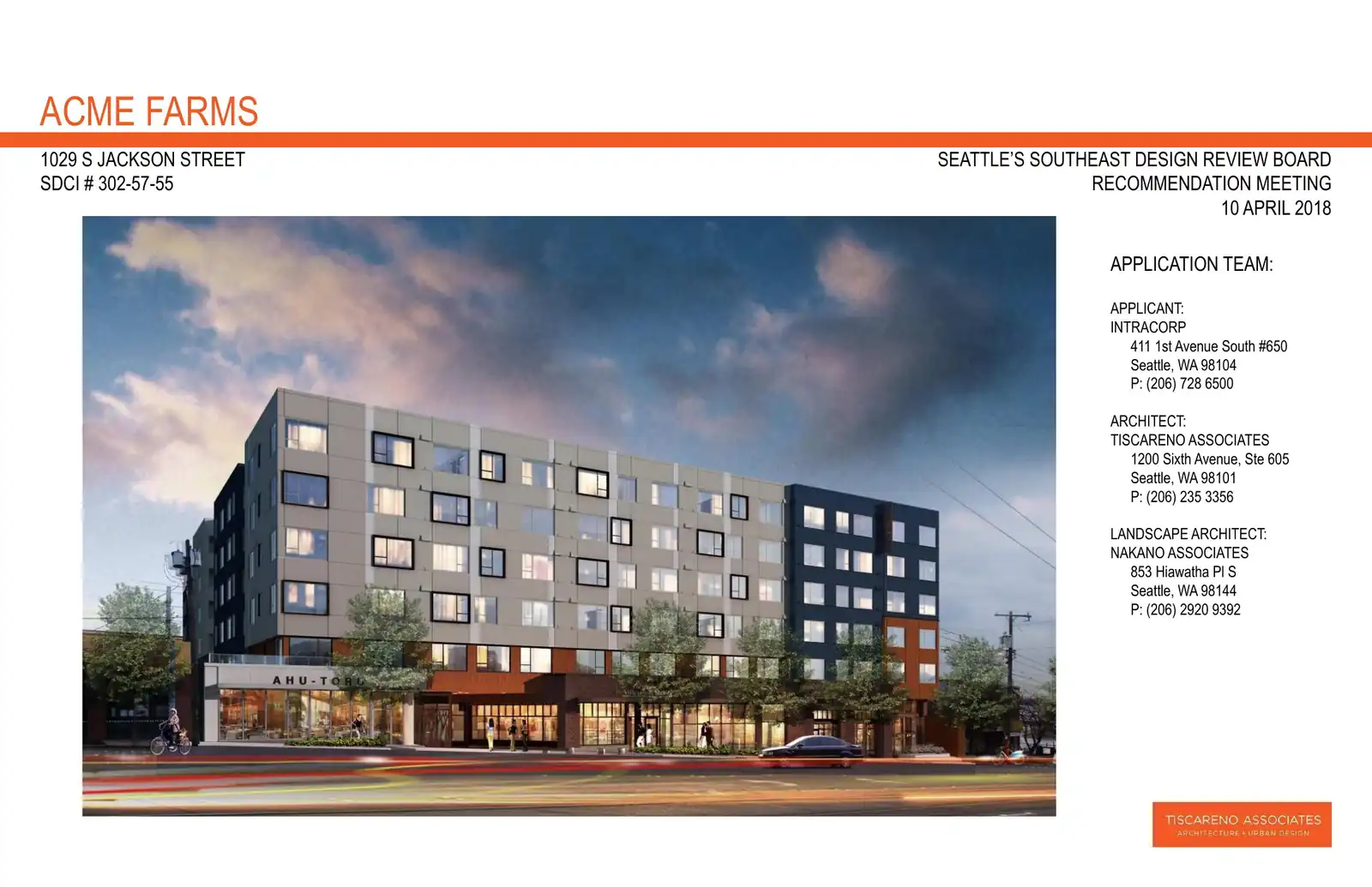 Design review proposal for 1029 S Jackson St