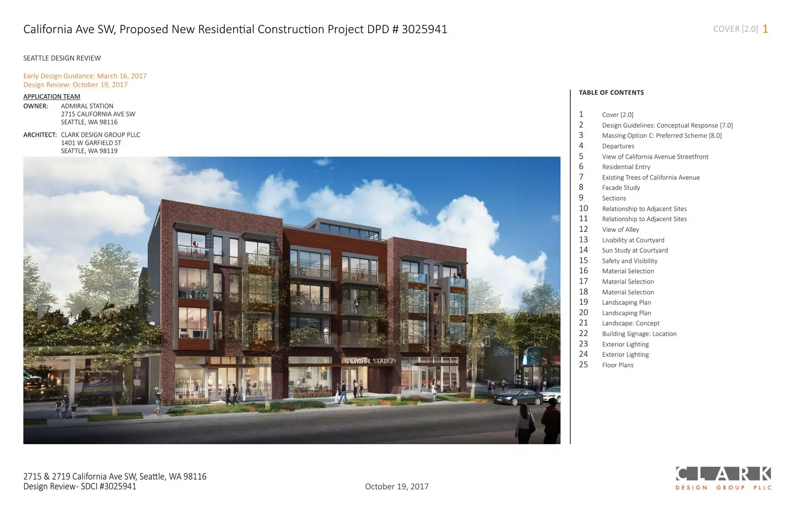 Design review proposal for 2715 California Ave SW