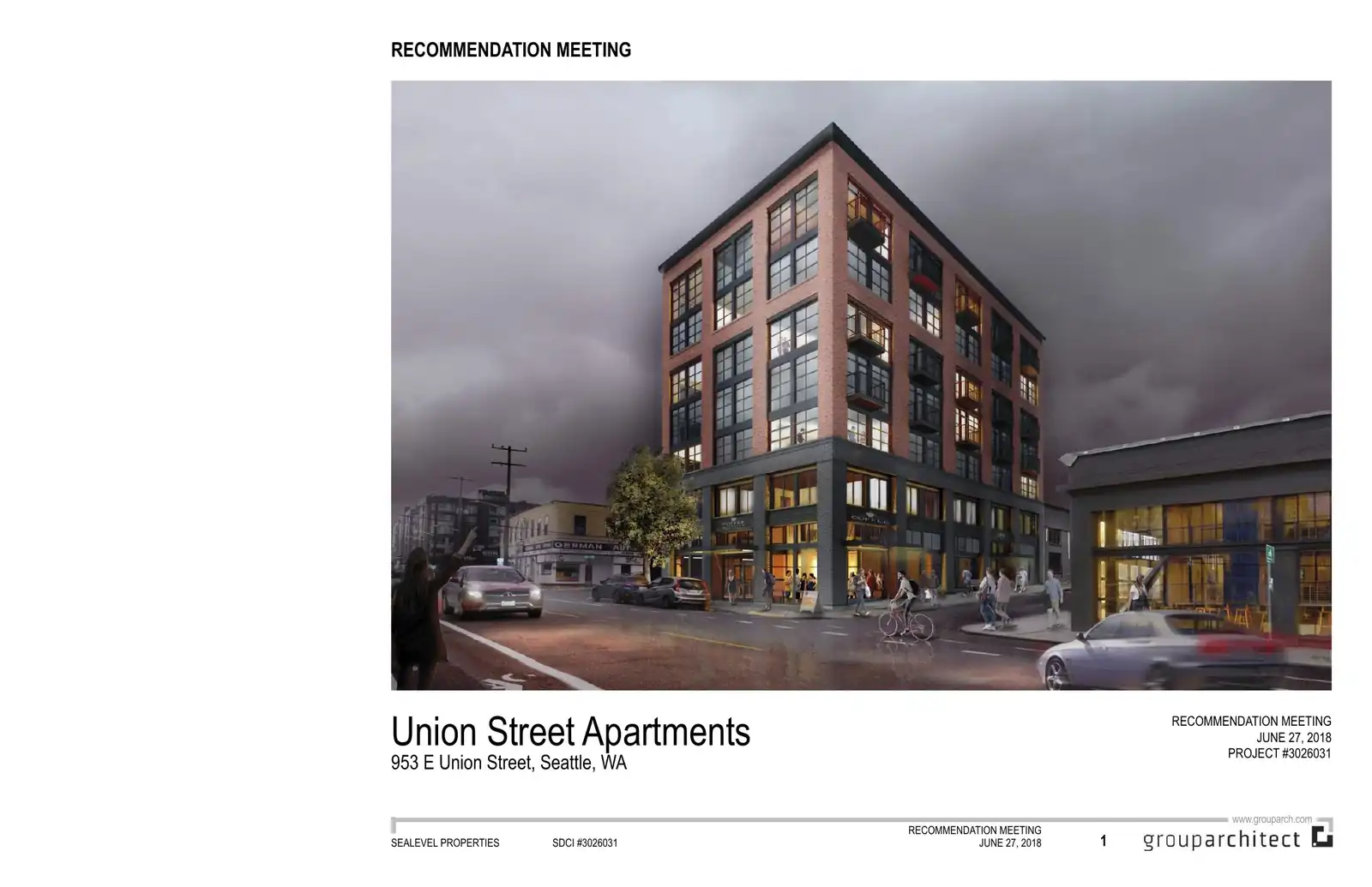 Design review proposal for 953 E Union St