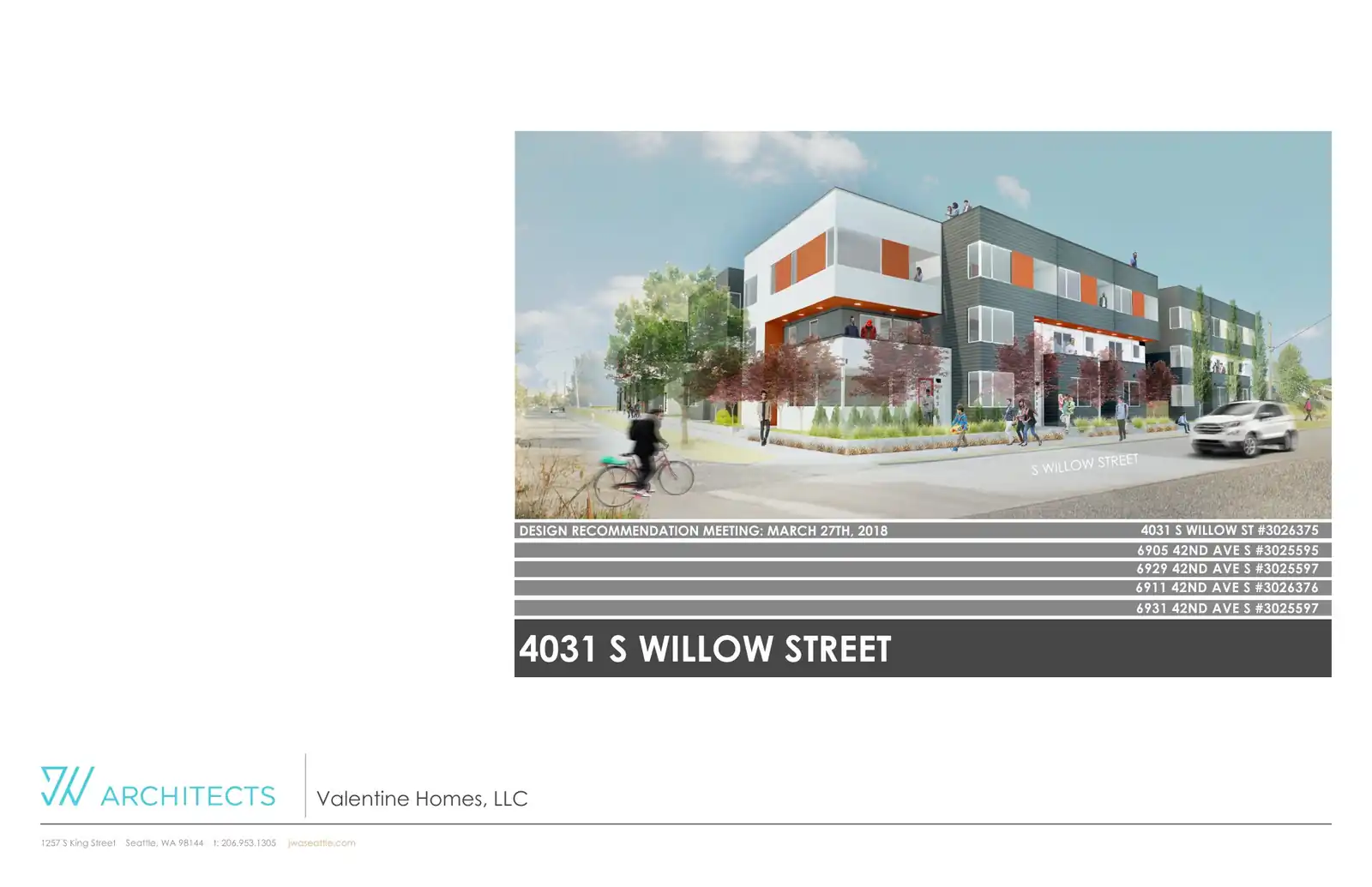 Design review proposal for 6911 42nd Ave S