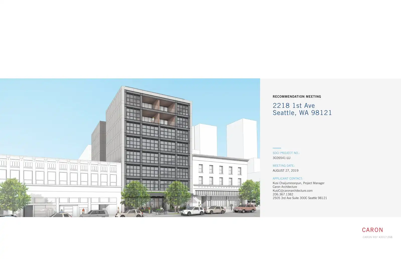 Design review proposal for 2218 1st Ave