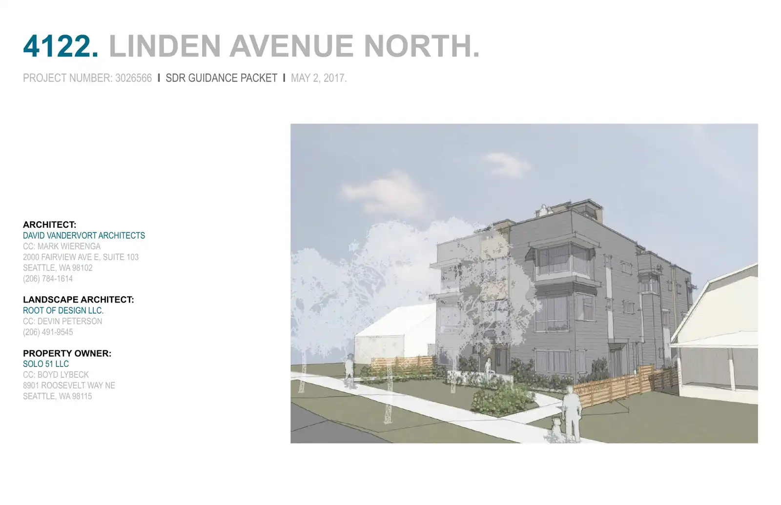 Design review proposal for 4122 Linden Ave N
