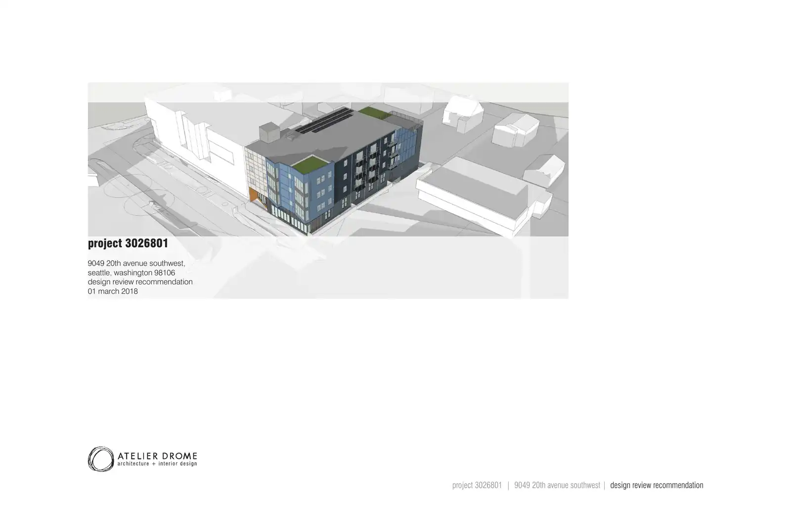 Design review proposal for 9049 20th Ave SW