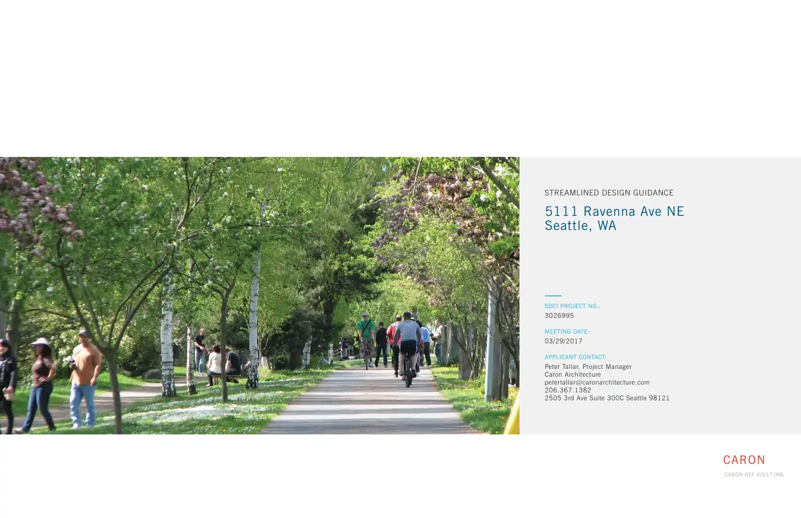Design review proposal for 5111 Ravenna Ave NE