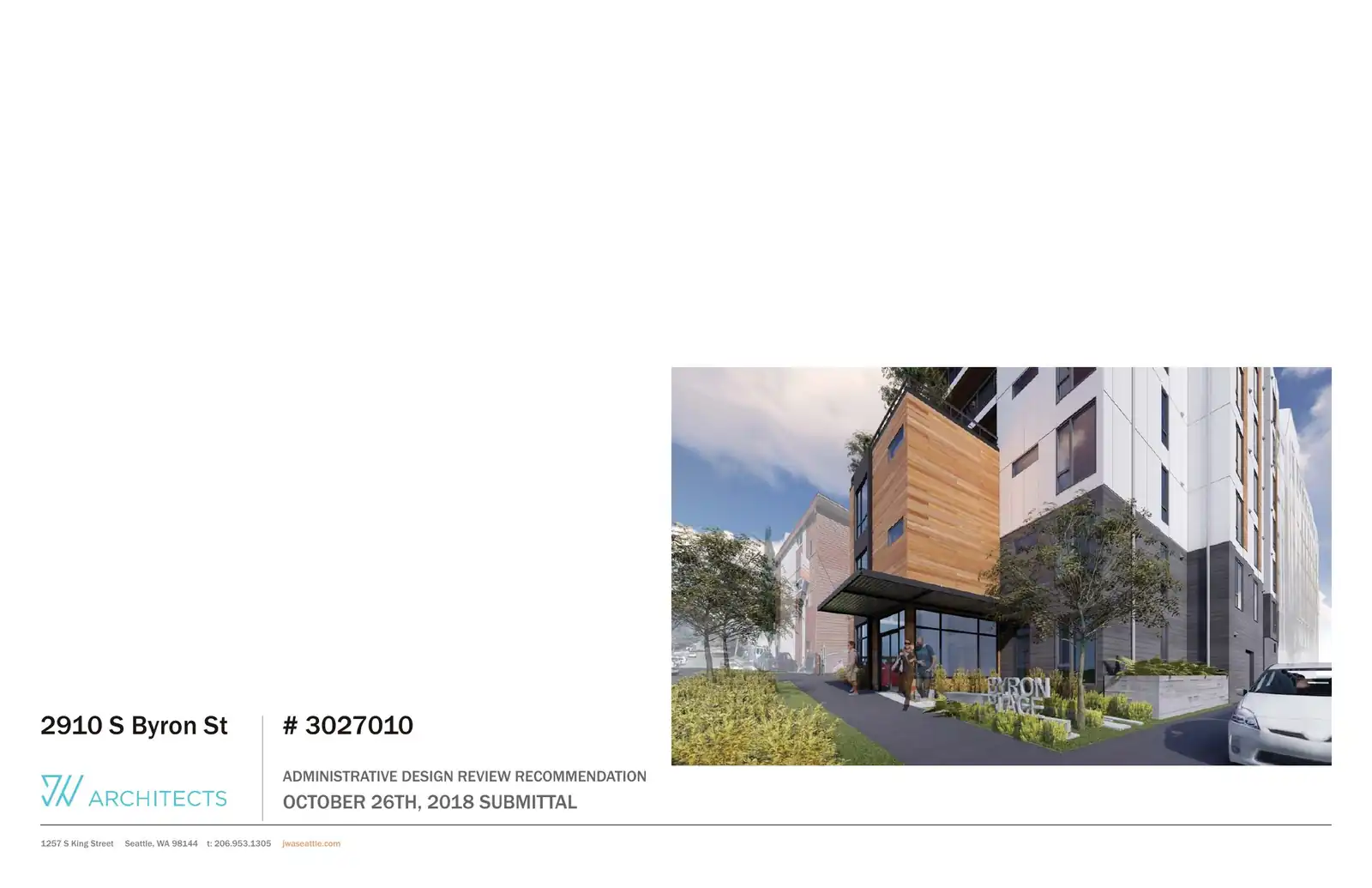 Design review proposal for 2910 S Byron St