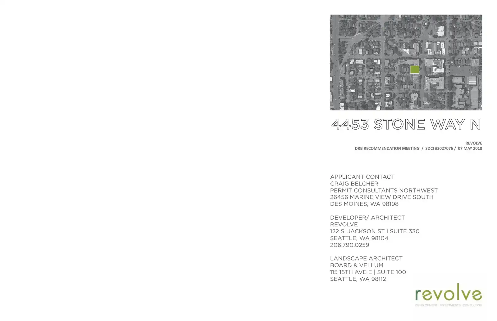 Design review proposal for 4453 Stone Way N