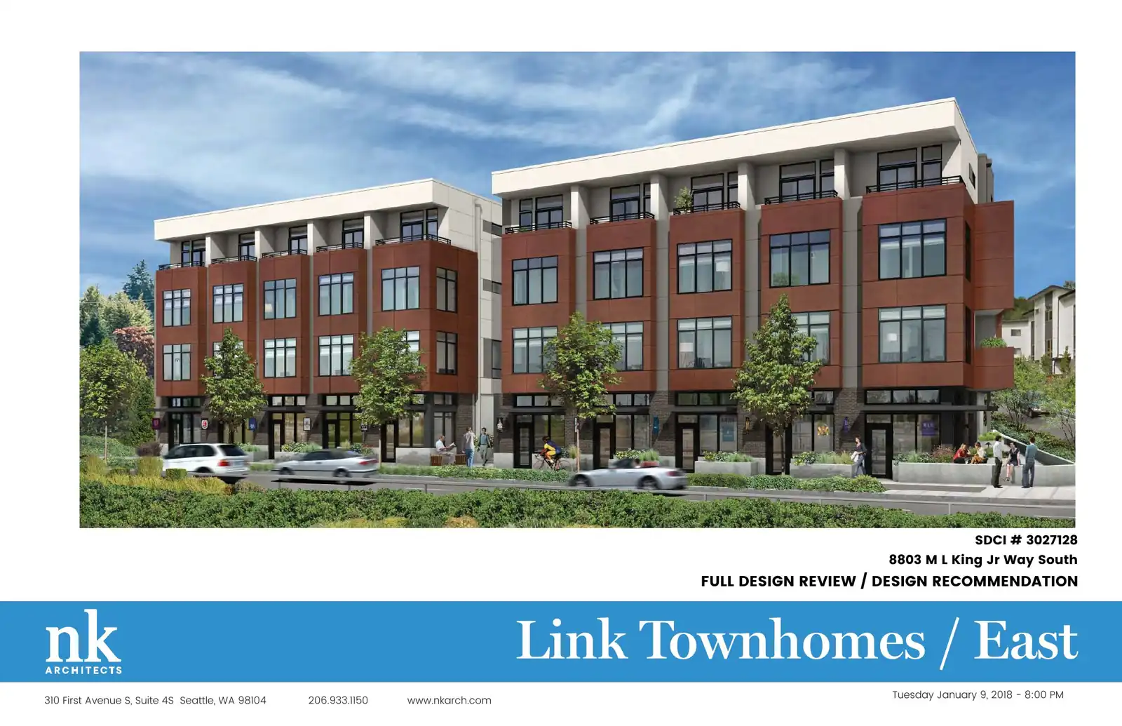 Design review proposal for 8803 M L King Jr Way S