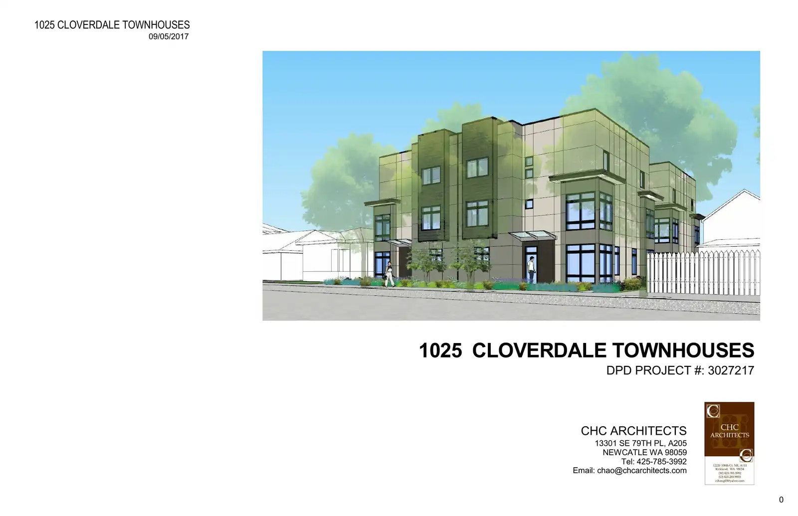 Design review proposal for 1025 S Cloverdale St